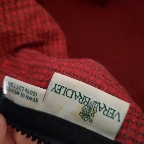 Vera Bradley Black, Gray, & Red Duffle Bag - Picture 7 of 7